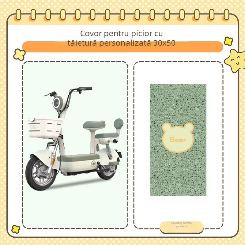 Set de 3 piese pentru șezut pentru biciclete și vehicule electrice, pluș, încălzire de iarnă, universal, cu grosime îmbunătățită.