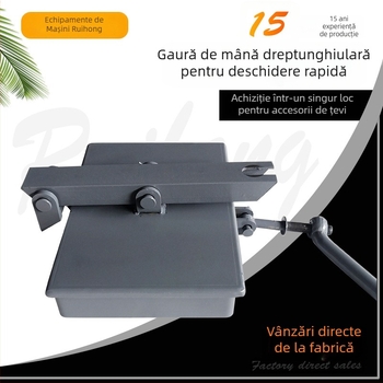 Oțel cu carbon pătrat, deschidere rapidă cu mâna, cu capac sigilat de acces în canal, pentru lactate, bere, băuturi, farmaceutice și proiecte biologice (presiune normală)