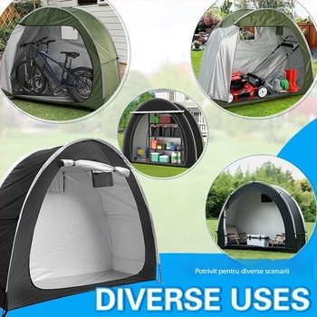 Cort pentru bicicletă, strat unic, patru anotimpuri, greutate 2,5 kg, bețe din fibră de sticlă