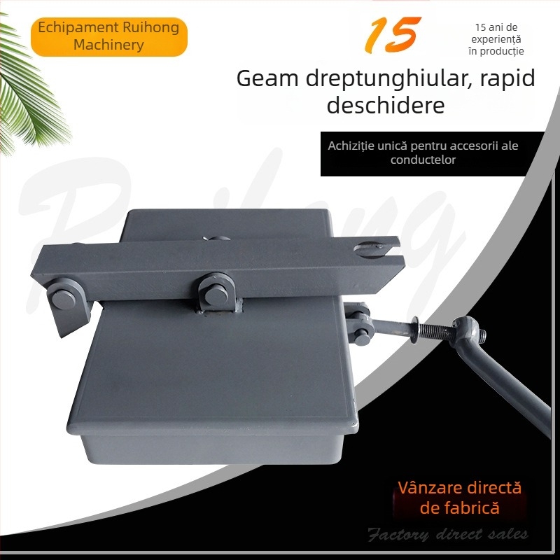 Orificiu dreptunghiular din oțel carbon, cu deschidere rapidă și capac rotativ, pentru rezervor de stocare – fereastră de observație și inspecție