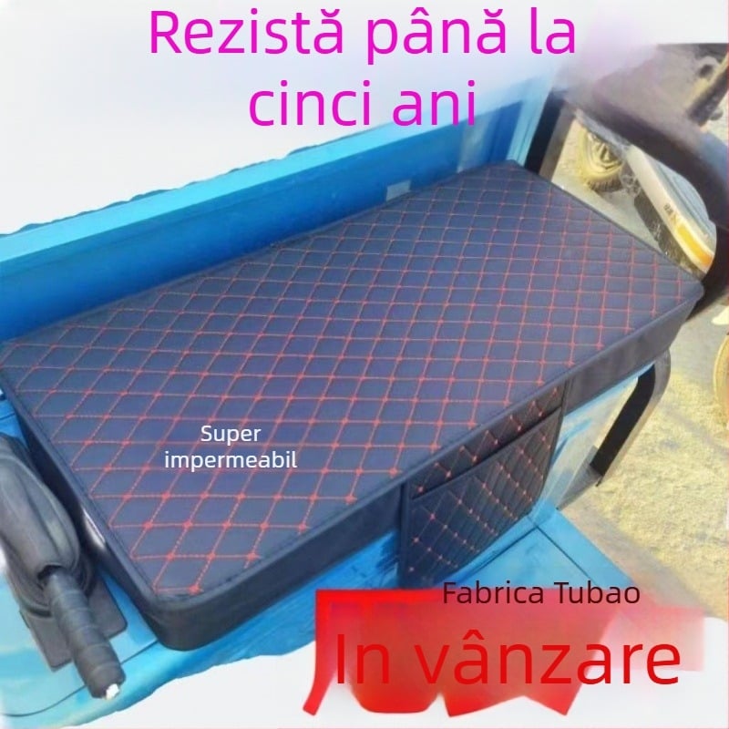 Husă pentru șa de tricicletă electrică, material din in, utilizare pe tot timpul anului, imprimare logo