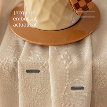 Cortină din plasă XXC, poliester Jacquard, transparentă și opacă, pentru living, birou, restaurant, intrare – stil proaspăt