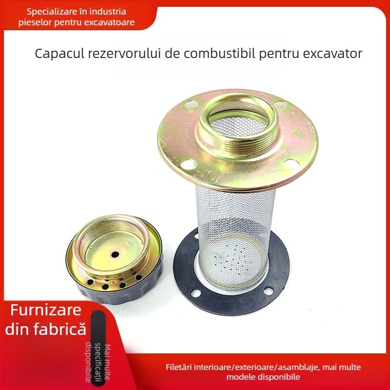 Ansamblu capac rezervor combustibil pentru încărcător mic, capac de umplere rezervor diesel, accesorii pentru sistemul hidraulic de alimentare