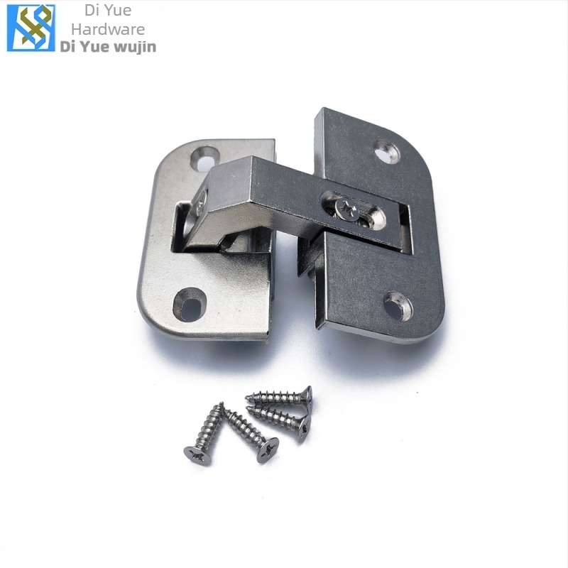 Balama detașabilă pentru colț de dulap, cu uși duble, aliaj zinc, finisaj electroplacat, model DYLA004