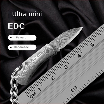 Cuțit pliabil din oțel damasc, destinat camping-ului în aer liber, multifuncțional, deschidere rapidă, inox, portabil, lungime lamă 2.3, lungime totală 50, lungime închisă 2.7, lățime lamă 2