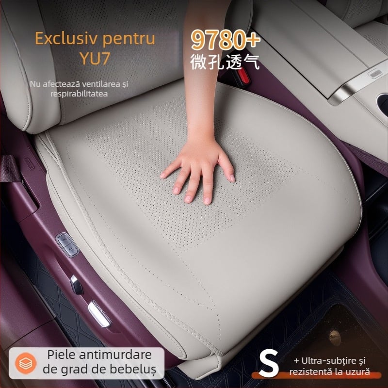 Husă de scaun auto compatibilă Xiaomi YU7, piele antimurdară, respirabilă, personalizabilă, pentru toate anotimpurile