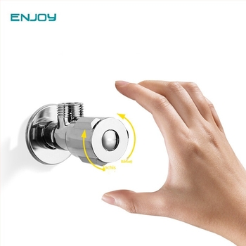 Valvă de colț din cupru, instalare în perete, presiune de lucru 0,75 MPa, diametru interior 20 mm, model cu 4 porturi