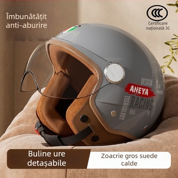 Cască semi pentru motociclete - ABS material, utilizare universală, utilizare în sezonul de iarnă, certificare Gb811-2022b