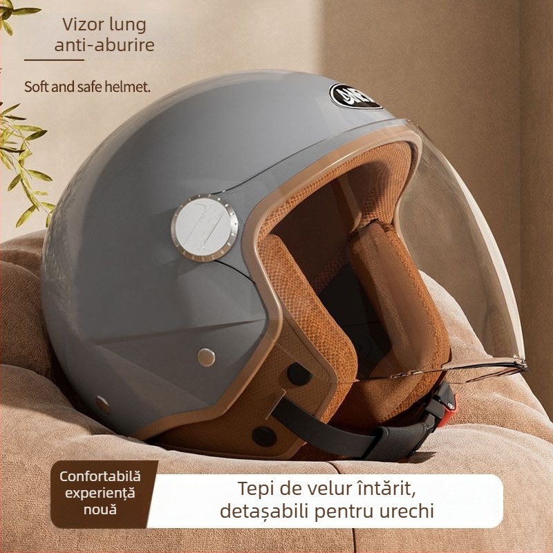 Cască semi pentru motociclete - ABS material, utilizare universală, utilizare în sezonul de iarnă, certificare Gb811-2022b