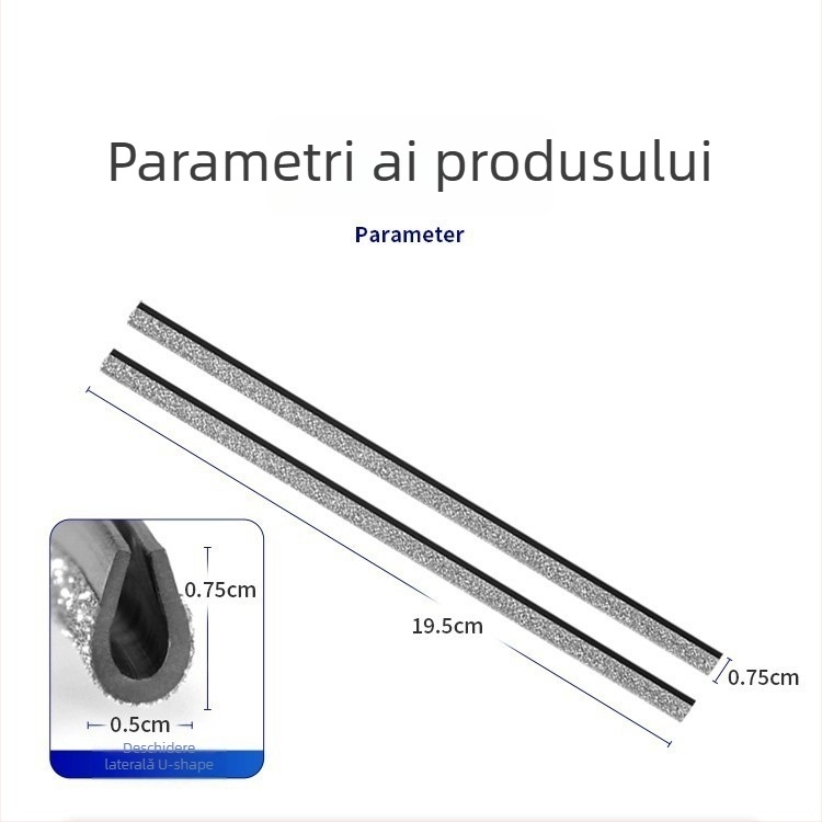 Bandă decorativă pentru gurile de ventilație ale mașinii, cu încrustări din diamant, PVC, universală, clemă în formă de U, model 606