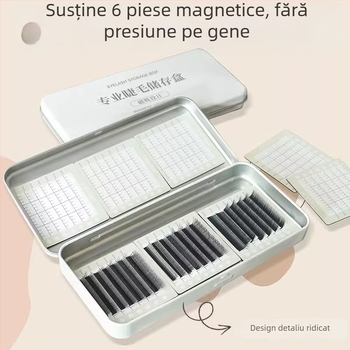 Cutie magnetică de stocare pentru gene cu panou de afișaj suspendat
