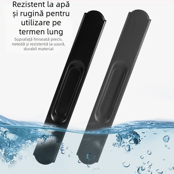 Încuietor cu cârlig din oțel inoxidabil, cap rotund, monodirecțională și bidirecțională, electroplacată, pentru balcoane și uși glisante