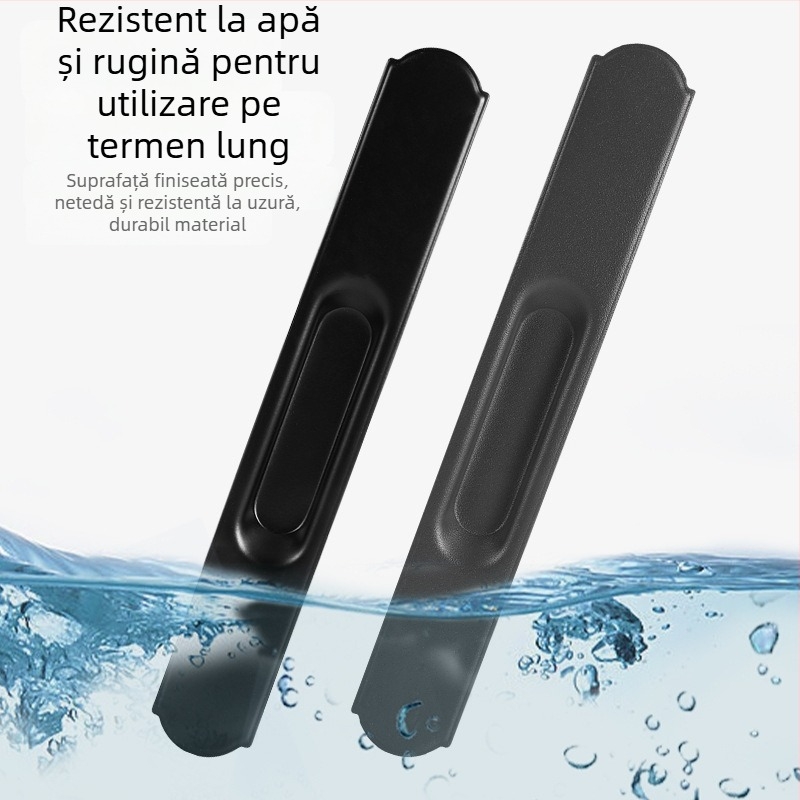 Încuietor cu cârlig din oțel inoxidabil, cap rotund, monodirecțională și bidirecțională, electroplacată, pentru balcoane și uși glisante