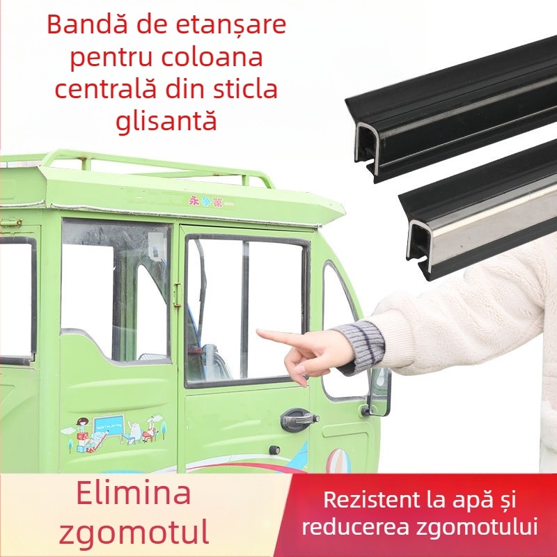 Bandă etanșare pentru uși și ferestre – gumă, universală, pentru triciclu electric închis