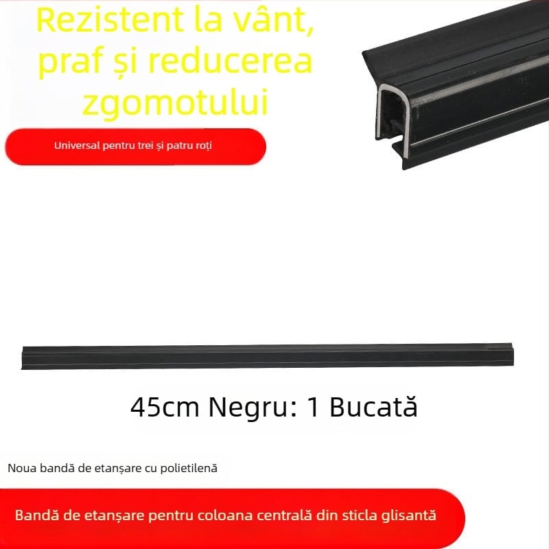 Bandă etanșare pentru uși și ferestre – gumă, universală, pentru triciclu electric închis
