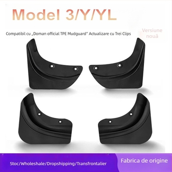 Protecție aripă roții pentru Tesla Model Y/Model 3 (Versiune nouă) – Accesoriu decorativ pentru modificare, transmisie automată
