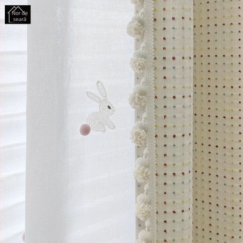 Corturi pentru camera copiilor — poliester, jacquard, umbrire semipătrunzătoare 40-70%, potrivite pentru ferestre bay window și ferestre standard