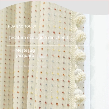 Corturi pentru camera copiilor — poliester, jacquard, umbrire semipătrunzătoare 40-70%, potrivite pentru ferestre bay window și ferestre standard