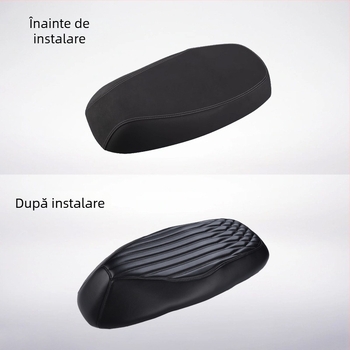 Husă pentru pernă de scaun a vehiculului electric, compatibilă cu AE7, AE2, EZ3i, EZ4, AE4, AE5 și AE8 — PU material, toate sezoanele, fără personalizare.