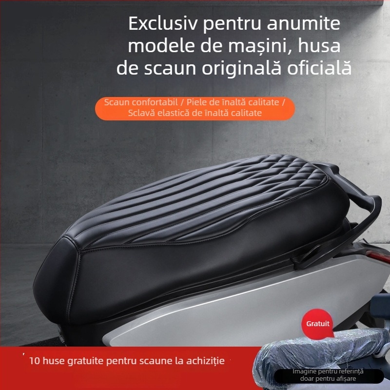 Husă pentru pernă de scaun a vehiculului electric, compatibilă cu AE7, AE2, EZ3i, EZ4, AE4, AE5 și AE8 — PU material, toate sezoanele, fără personalizare.