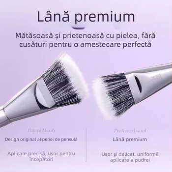Lishu set de pensule blush, 4 piese, într-o cutie, pentru aplicarea machiajului, potrivit pentru orice tip de ten.