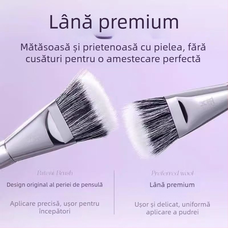 Lishu set de pensule blush, 4 piese, într-o cutie, pentru aplicarea machiajului, potrivit pentru orice tip de ten.