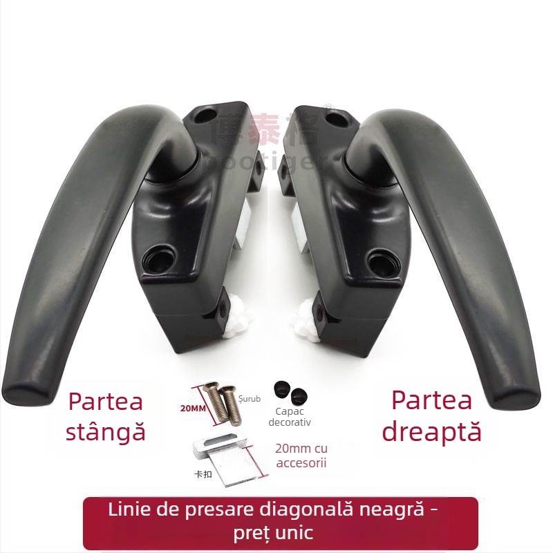 Maner pentru fereastră batantă din aluminiu, SNHU-3801-Z, marcă Bottega, finisaj vopsire cu pulverizare, stil Nou Chinezesc