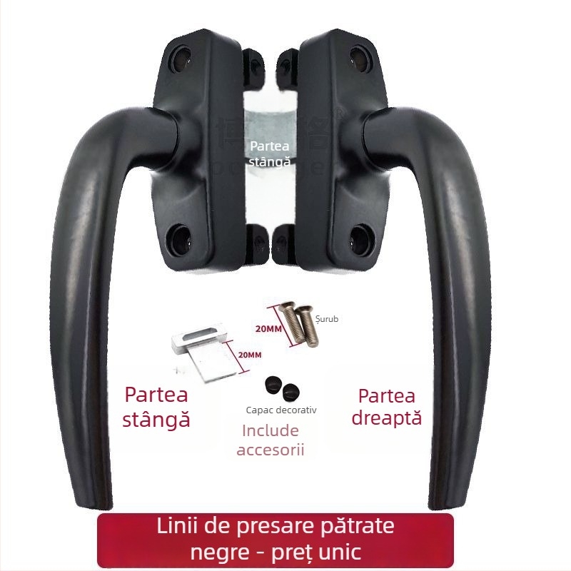 Maner pentru fereastră batantă din aluminiu, SNHU-3801-Z, marcă Bottega, finisaj vopsire cu pulverizare, stil Nou Chinezesc