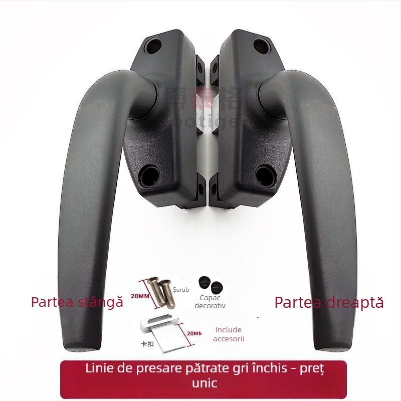 Maner pentru fereastră batantă din aluminiu, SNHU-3801-Z, marcă Bottega, finisaj vopsire cu pulverizare, stil Nou Chinezesc