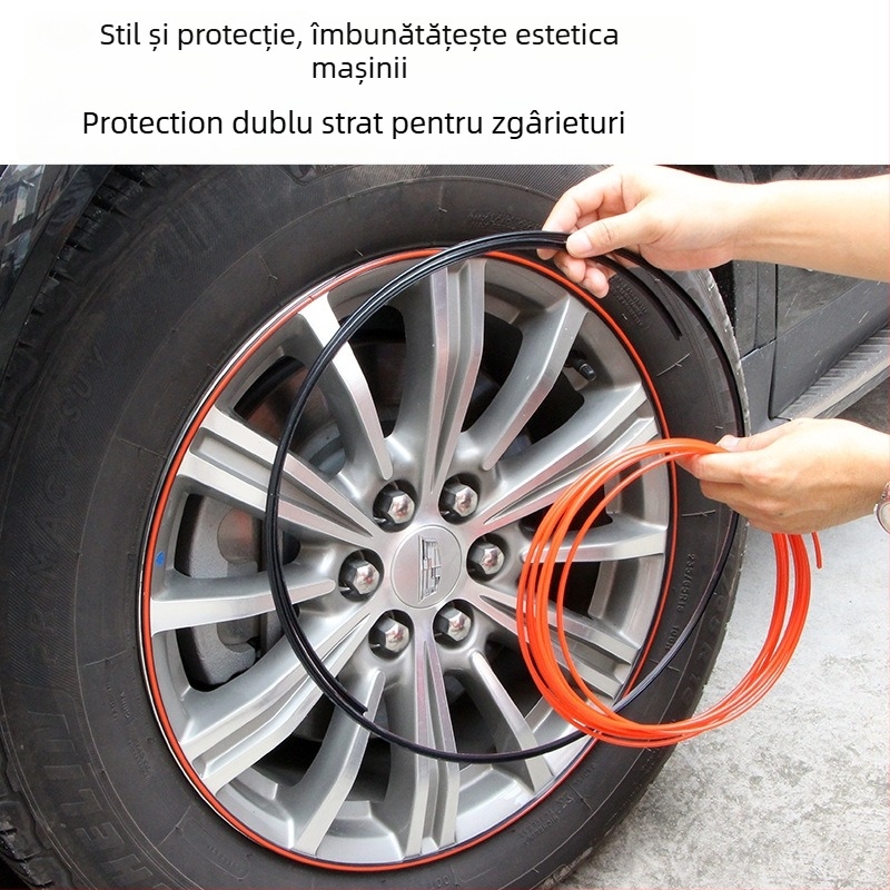 Bandă de protecție anti-coliziune pentru butucul roții, PVC, General model, compatibil cu toate modelele, marca Yizhi Valley