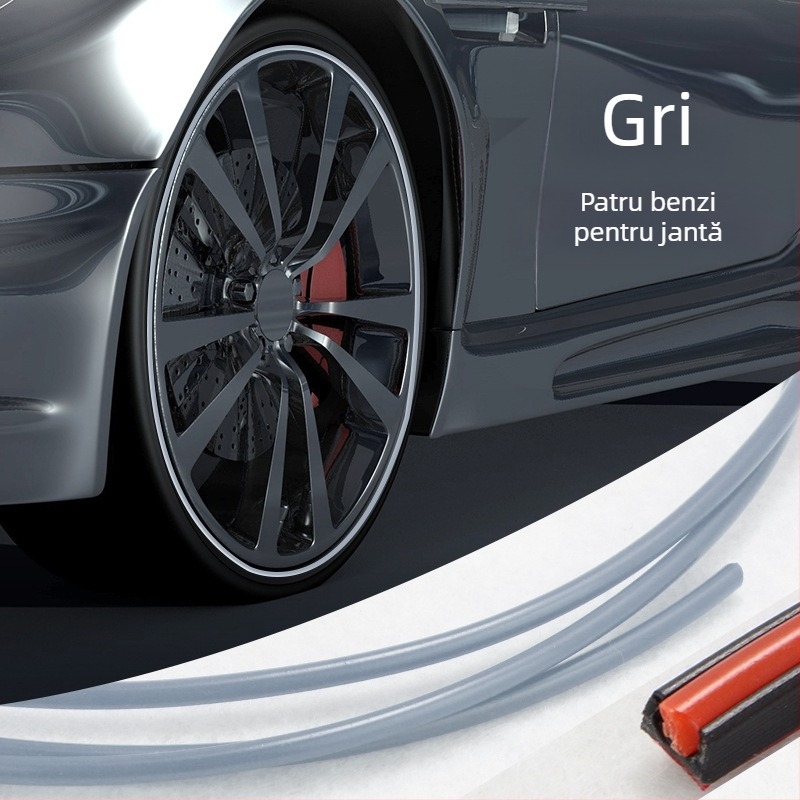 Bandă de protecție anti-coliziune pentru butucul roții, PVC, General model, compatibil cu toate modelele, marca Yizhi Valley