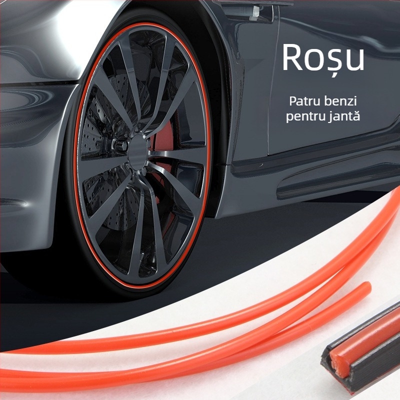 Bandă de protecție anti-coliziune pentru butucul roții, PVC, General model, compatibil cu toate modelele, marca Yizhi Valley