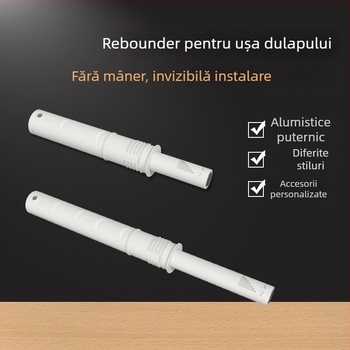 Hardware pentru ușa de dulap: mecanism magnetic tactil ascuns, model 048, ABS, turnare prin injecție, stil modern minimalist