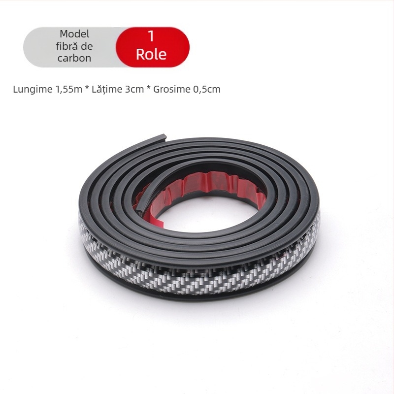 Protecție aripă universală pentru automobil, PVC, model electroplating, personalizabil, bandă anti-zgârieturi