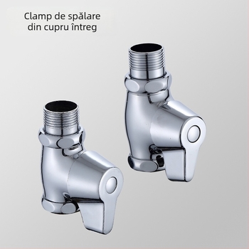 JW-6612 Supapă de spălare cu închidere automată, corp din cupru, pentru toaletă publică, presiune apă 0,8–1,2 MPa, spălare 4–8 s