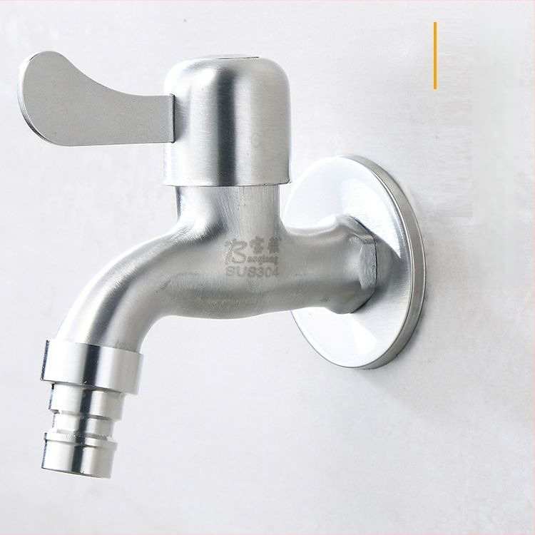 Robinet din oțel inoxidabil pentru mașina de spălat – deschidere rapidă, montaj deschis/ascuns, model JL104841JL104861, 2.5 bar, 0–90°C