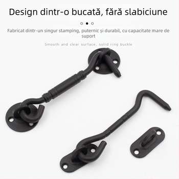 Cârlig pentru fereastră din oțel inoxidabil, finisaj mat satinat, model 52515, brand Dinit, stil modern minimalist / lux ușor