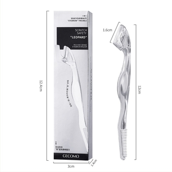 Trimer pentru sprâncene cu pieptene – Plastic, Gecomo, pentru uz obișnuit