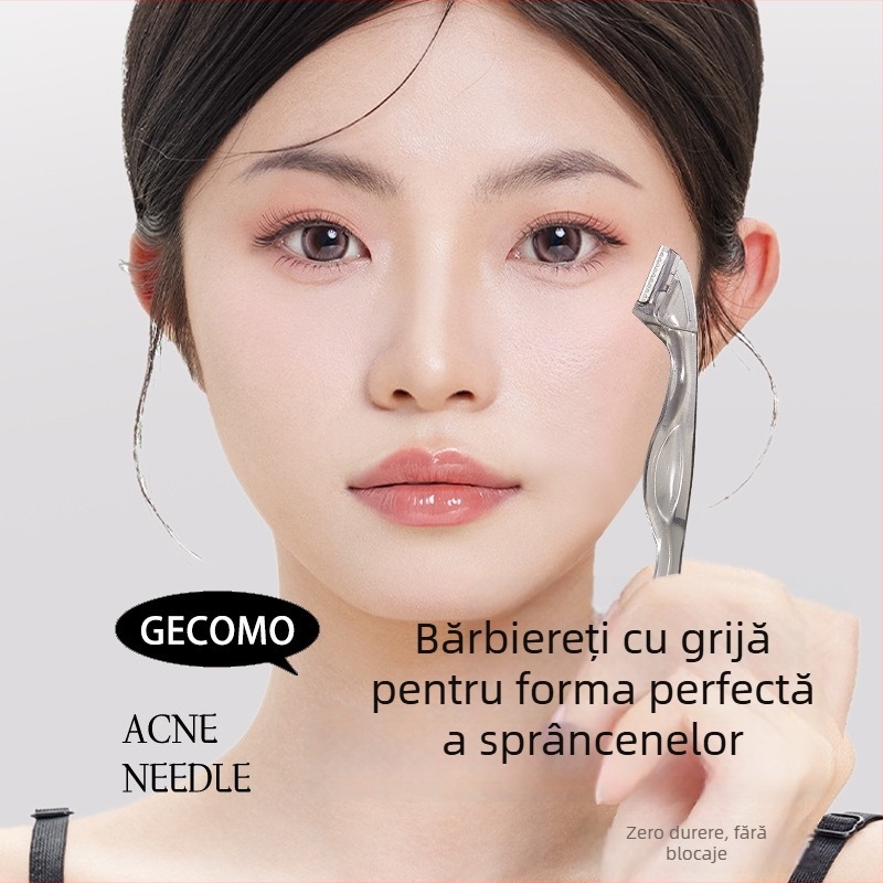 Trimer pentru sprâncene cu pieptene – Plastic, Gecomo, pentru uz obișnuit