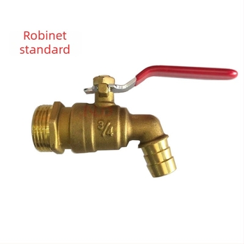 Duza de robinet din alamă, robinet pentru mașina de spălat cu deschidere rapidă; acționare manuală; conexiune filetată; supapă cu bilă fixă; tip cu bilă; pentru apă