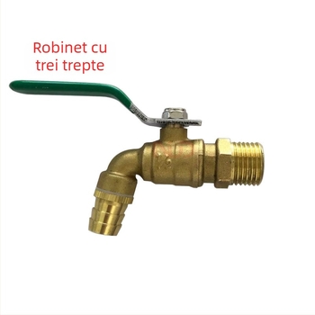 Duza de robinet din alamă, robinet pentru mașina de spălat cu deschidere rapidă; acționare manuală; conexiune filetată; supapă cu bilă fixă; tip cu bilă; pentru apă