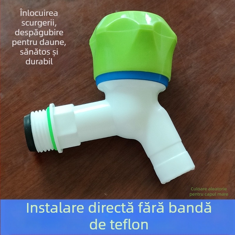 Robinet din plastic, supapă cu bilă, montaj filet, model Big Head, intrare/ieșire 20/25 mm
