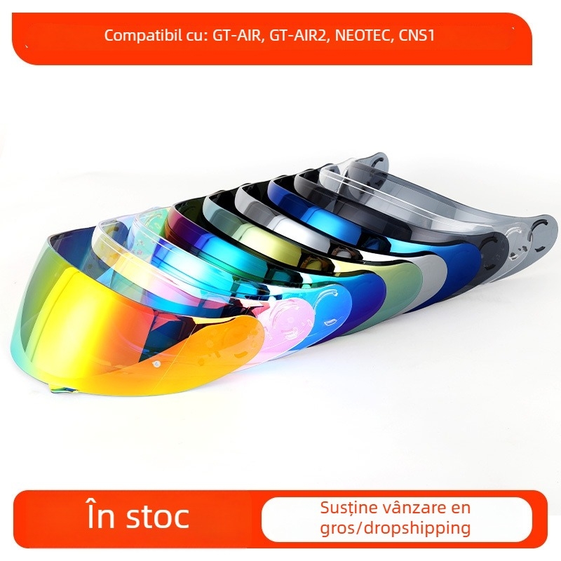 Lentile pentru cască cyclegear GT-AIR – anti vant, personalizabile, compatibile cu Neotec, CNS1, GT-AIR și GT-AIR2