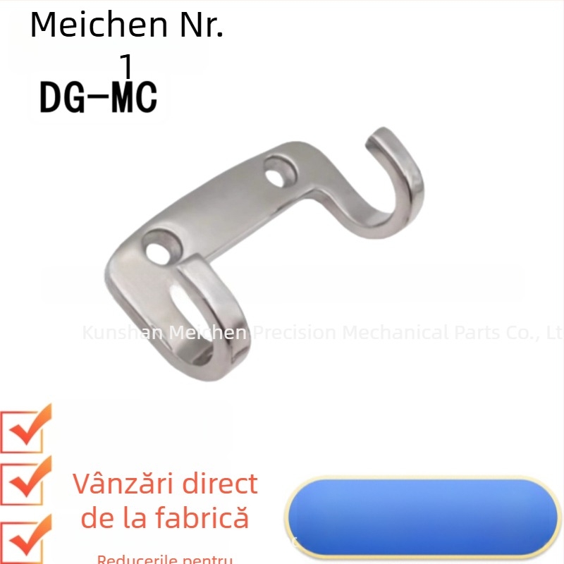 HFZ27-65/80 Cârlig dublu din oțel inoxidabil | Finisaj oglindit, pentru băi, dulapuri și garderobe | Meichen