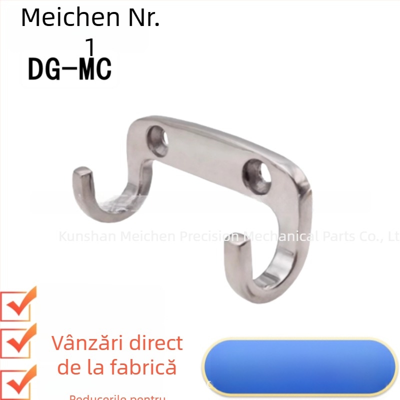 HFZ27-65/80 Cârlig dublu din oțel inoxidabil | Finisaj oglindit, pentru băi, dulapuri și garderobe | Meichen