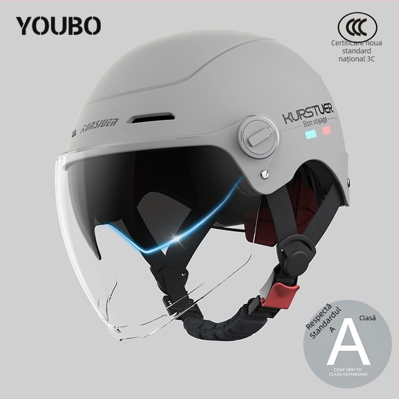 Cască semi, ABS, certificat 3C, vară, pentru vehicule electrice