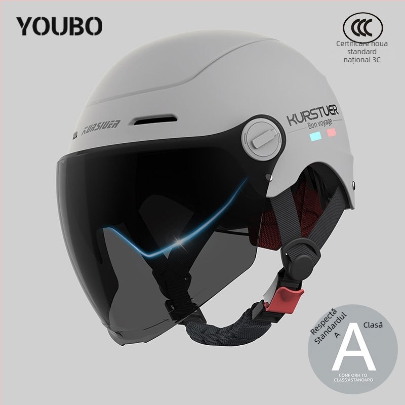 Cască semi, ABS, certificat 3C, vară, pentru vehicule electrice