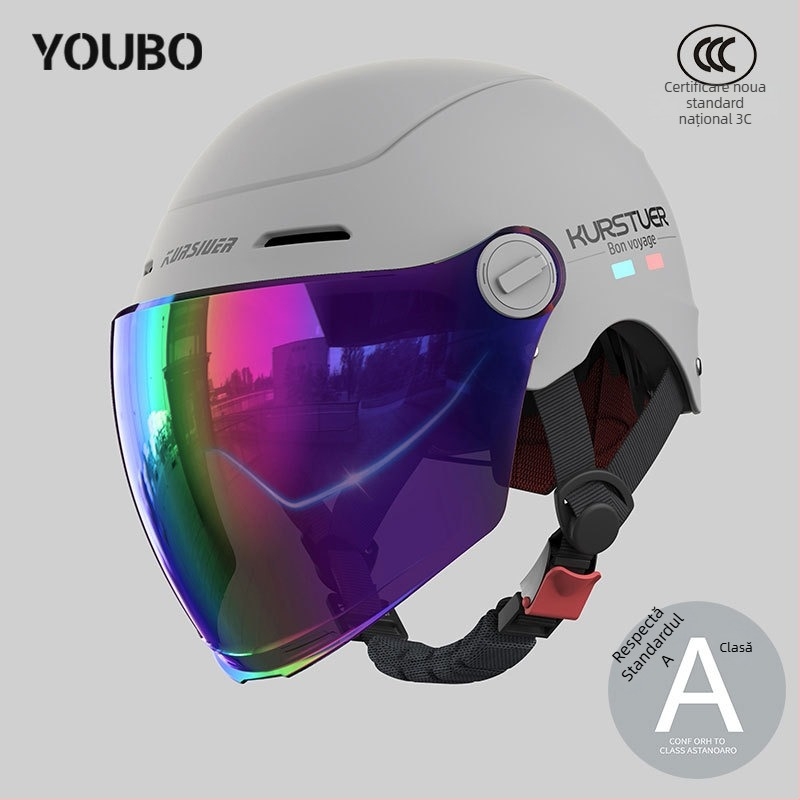 Cască semi, ABS, certificat 3C, vară, pentru vehicule electrice