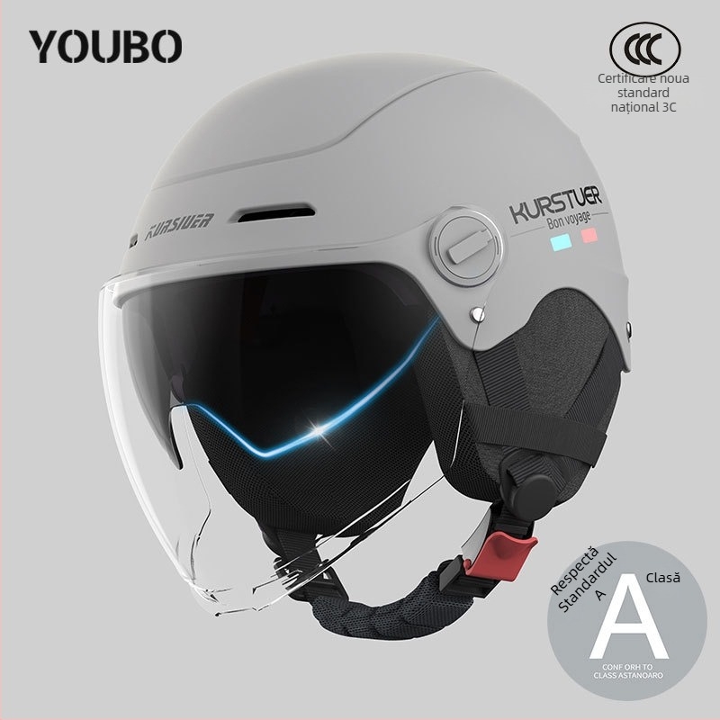 Cască semi, ABS, certificat 3C, vară, pentru vehicule electrice