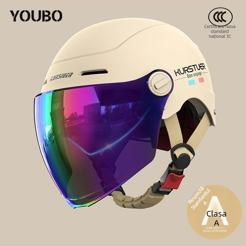 Cască semi, ABS, certificat 3C, vară, pentru vehicule electrice